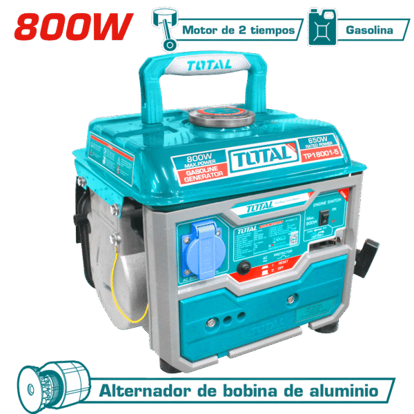 GENERADOR GASOLINERO 220-240 0.8KW 2 TIEMPOS