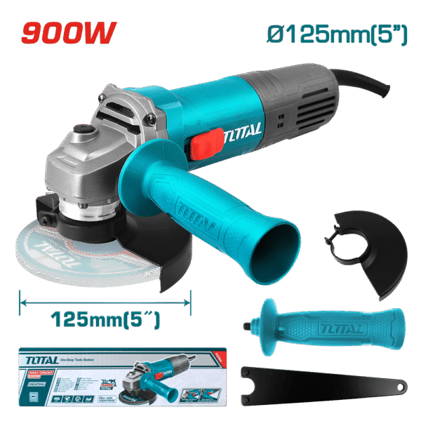 AMOLADORA ANGULAR 05” 125mm 900W M14 12000RPM MANGO CORTO INDUSTRIAL