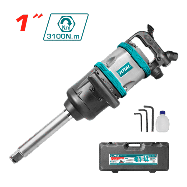LLAVE IMPACTO NEUMATICA 3100NM 1PULG 3600RPM 35CFM MALETIN INDUSTRIAL
