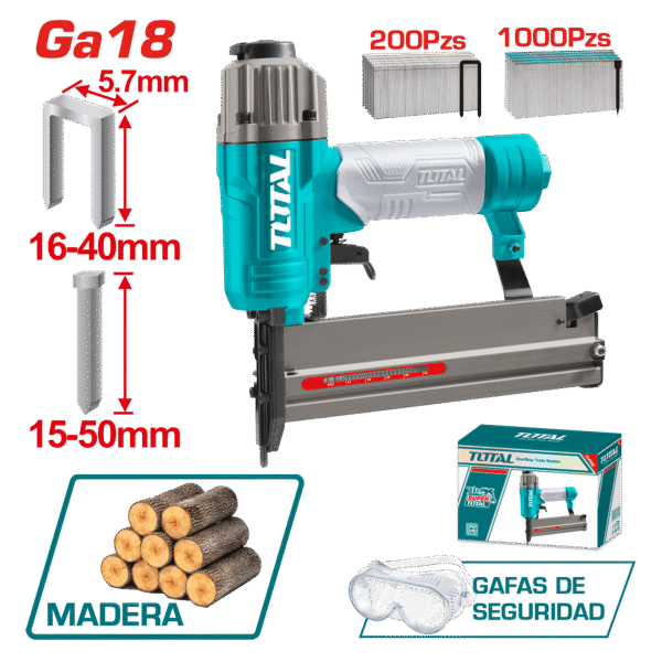 PISTOLA DE CLAVOS 15-50 60-100PSI
