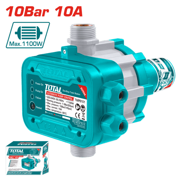 SWITCH DE BOMBA AUTOMATICO 1.5-10BAR 10A IP65 1PULG A
