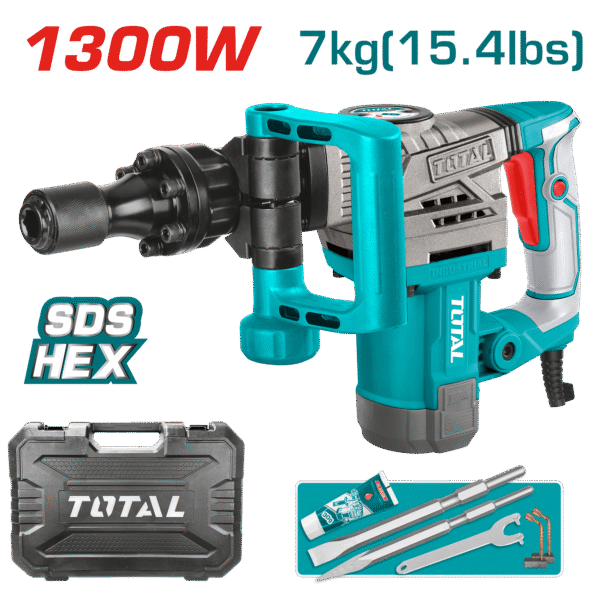 DEMOLEDOR HEX 1300W 3800BPM 20J 7KG INDUSTRIAL