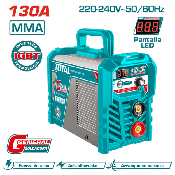 SOLDADORA INVERTER MMA 15-130A LCD E:1.6-3.2 LED DISPLAY