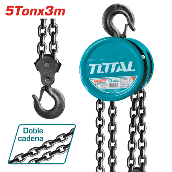 TECLE 5TON ALT:3M 476.0N CADENA DOBLE