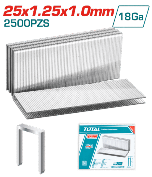 TIRAS DE GRAPAS 2500PCSXCAJA 25MM