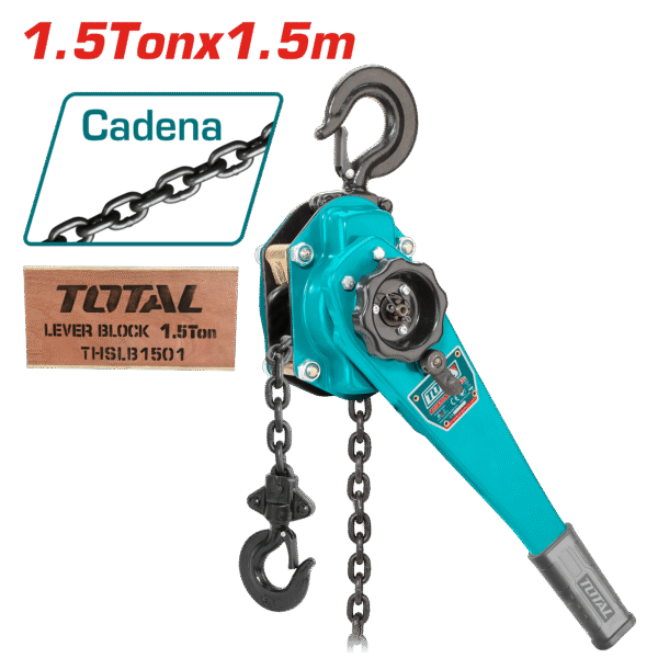 TECLE CON RACHET 1.50 TON 1.5M FUERZA 236N 1 CADENA