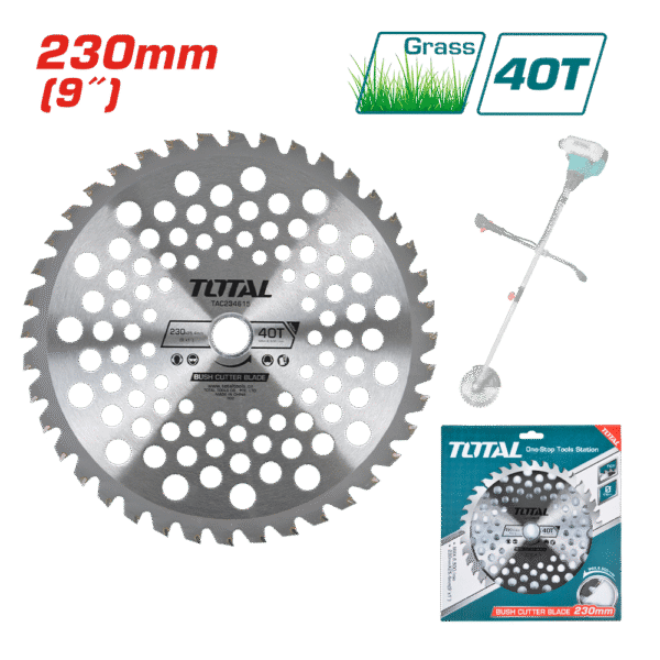 DISCO DE CORTE PARA GUADAÑA ELÉCTRICA 230MM 40T