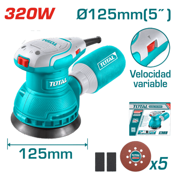 LIJADORA ROTATIVA 320W 13000RPM 125MM