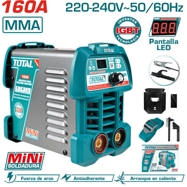 SOLDADORA INVERTER MMA 15-160A LCD E:1.6-3.2