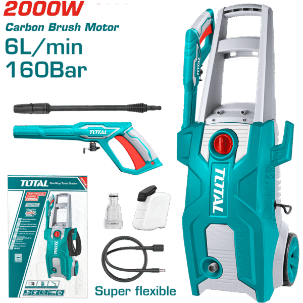 LAVADORA DE ALTA PRESIÓN 2000W 2200PSI 6.0L/MIN INDUSTRIAL