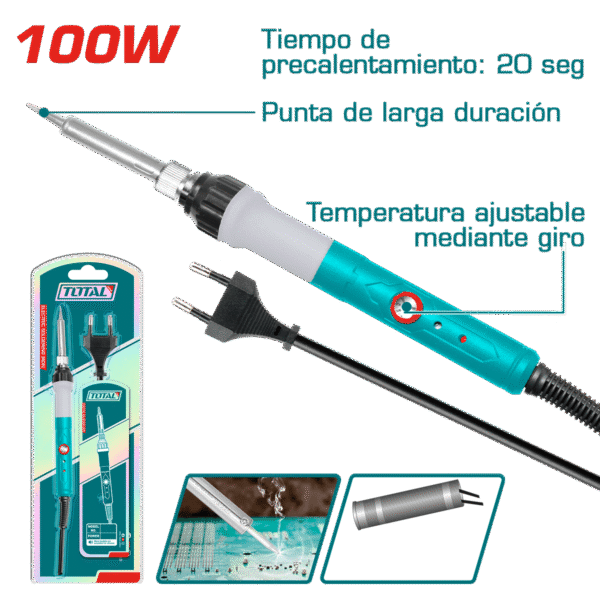 CAUTIN ELECTRICO 100W PREC 20 SEGUNDOS TEMPERATURA AJUSTABLE
