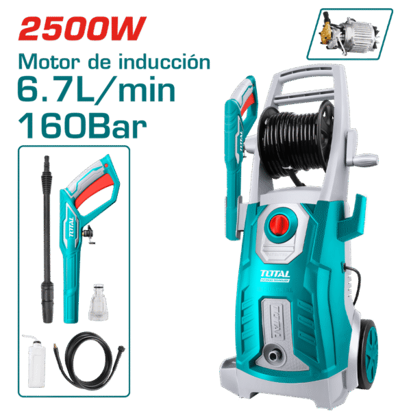LAVADORA DE ALTA PRESIÓN 2500W 2300PSI 6.7L/MIN INDUSTRIAL