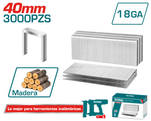 GRAPAS 40MM C:5.7MM  GA18 1.25X1.0MM 3000PZS/CAJA P/TAT81501