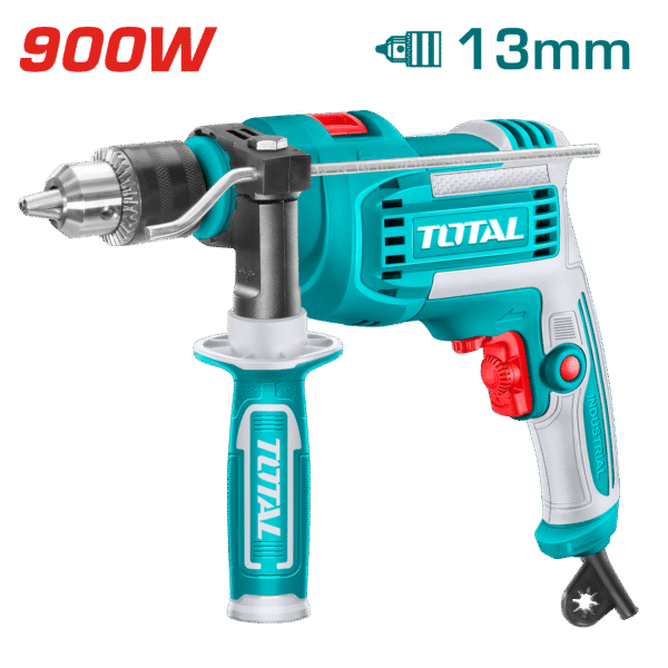 TALADRO PERCUTOR 900W 13MM 0-2800RPM VEL. VARIABLE CHUCK AUTOMATICO INDUSTRIAL